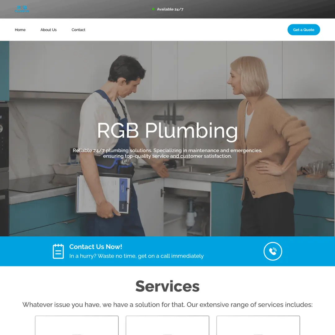 RGB Plumbing ⋅ 2024 screenshot